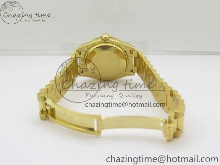 Best 31mm Malachite Bracelet EWF on Dial YG Daydate YG Edition 278288 Green ETA2688 President 0416